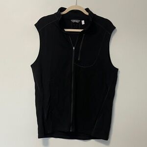 Ibex 100% merino Wool Black Sleeveless Jacket